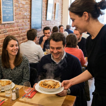Assiette gourmande faite maison dans un restaurant
