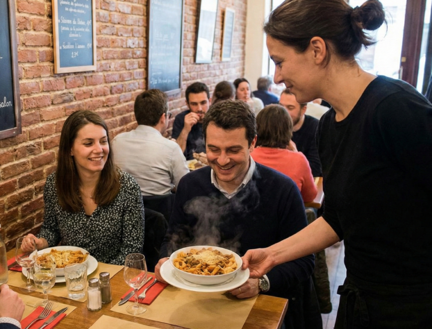 Assiette gourmande faite maison dans un restaurant
