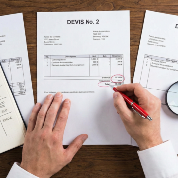 Comparatifs de trois devis