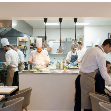salle de restaurant avec cuisine ouverte salle de restaurant avec cuisine ouverte