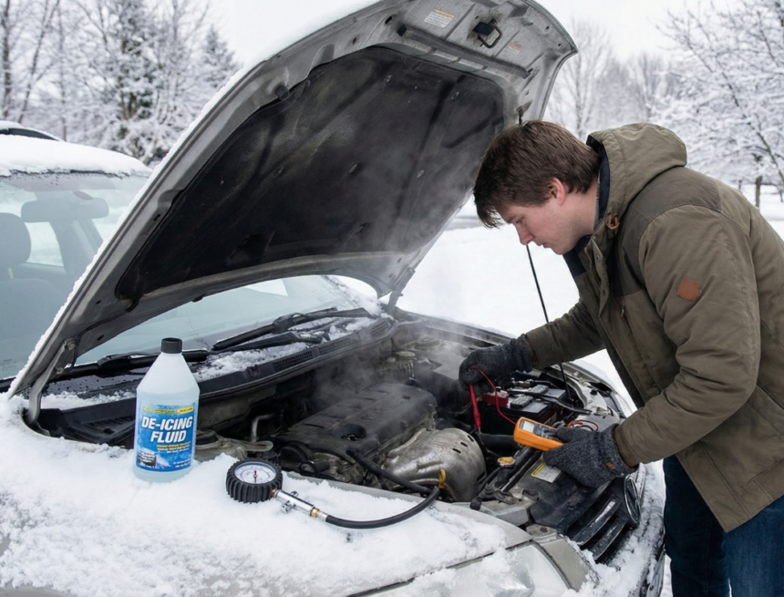 entretien de voiture en hiver